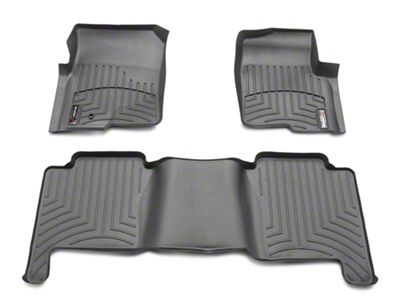 Weathertech DigitalFit Front and Rear Floor Liners; Black (04-08 F-150 SuperCrew)