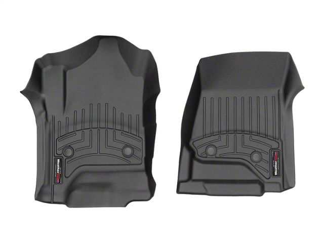 Weathertech DigitalFit Front and Rear Floor Liners; Black (14-18 Sierra 1500 Double Cab)