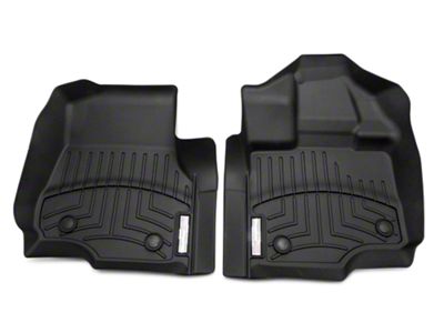 Weathertech DigitalFit Front and Rear Floor Liners; Black (15-25 F-150 SuperCab)