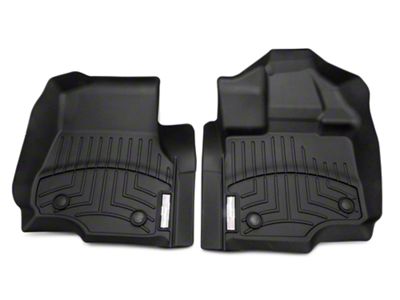 Weathertech DigitalFit Front and Rear Floor Liners; Black (15-24 F-150 SuperCab)