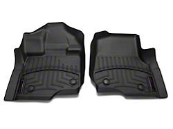 Weathertech DigitalFit Front and Rear Floor Liners for Vinyl Floors; Black (15-24 F-150 SuperCrew w/ Front Bucket Seats)