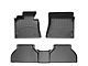 Weathertech DigitalFit Front and Rear Floor Liners; Black (99-06 Silverado 1500 Extended Cab)