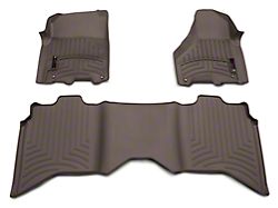 Weathertech DigitalFit Front and Rear Floor Liners; Cocoa (09-18 RAM 1500 Crew Cab)