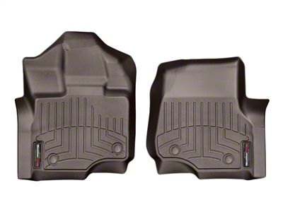 Weathertech DigitalFit Front and Rear Floor Liners; Cocoa (15-25 F-150 SuperCab)