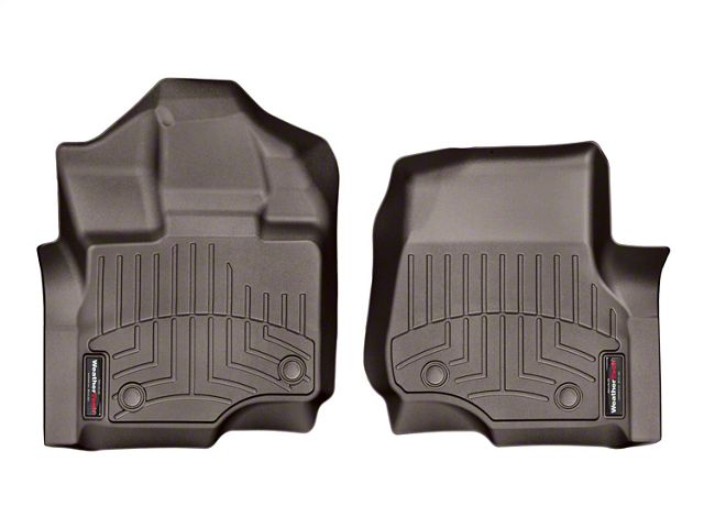 Weathertech DigitalFit Front and Rear Floor Liners; Cocoa (15-24 F-150 SuperCab)