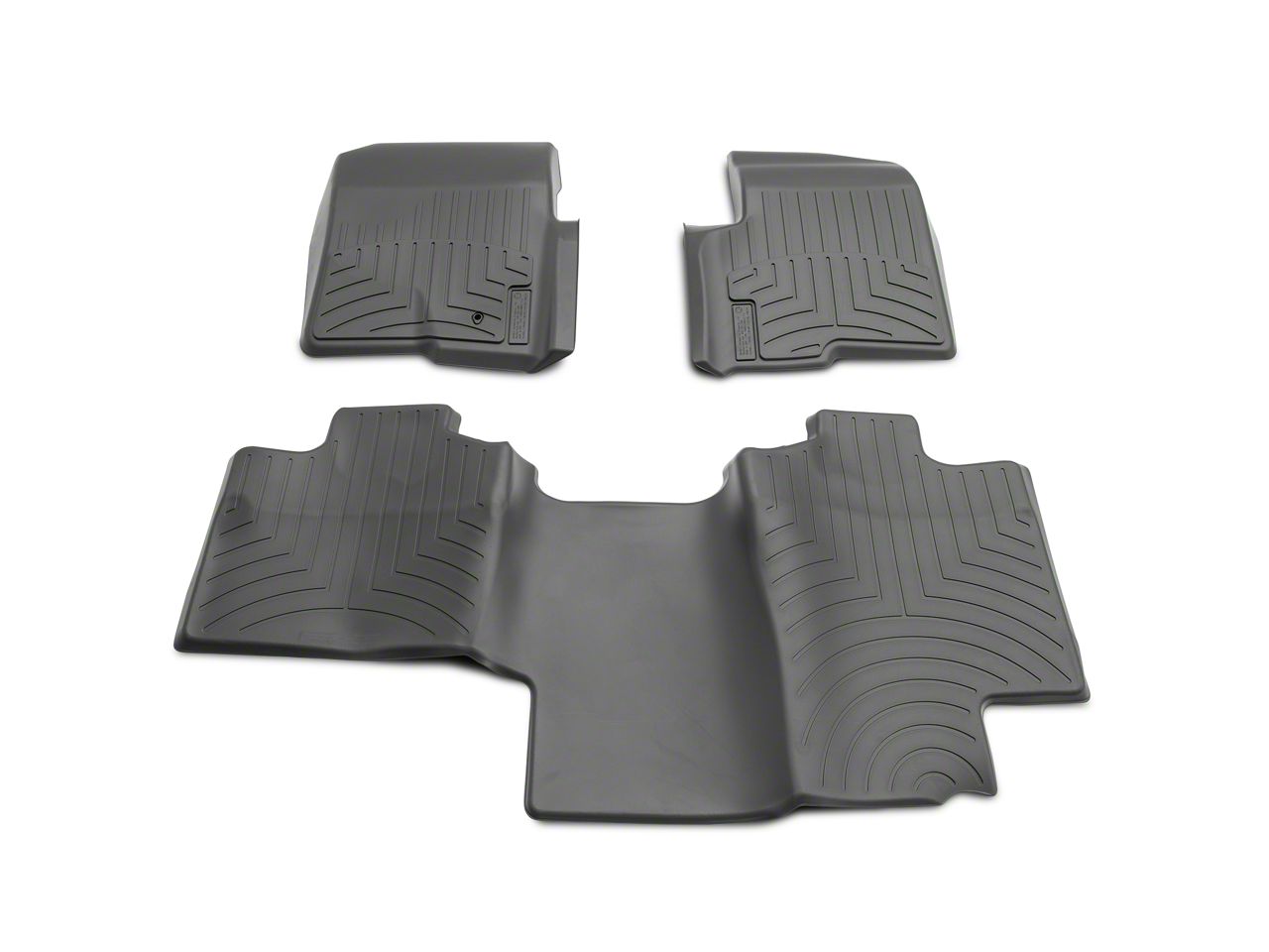 Weathertech F-150 DigitalFit Front & Rear Floor Liners - Gray 