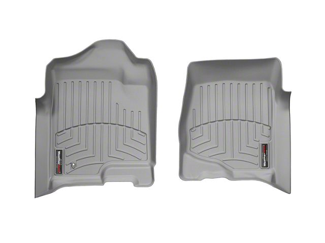 Weathertech DigitalFit Front and Rear Floor Liners; Gray (07-13 Silverado 1500 Extended Cab)