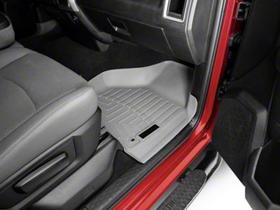 Weathertech DigitalFit Front and Rear Floor Liners; Gray (09-18 RAM 1500 Quad Cab)