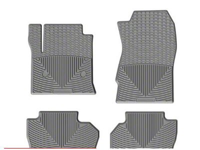 Weathertech DigitalFit Front and Rear Floor Liners; Gray (14-18 Sierra 1500 Double Cab)