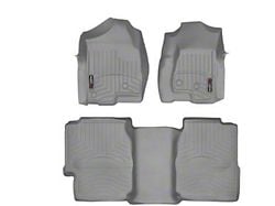 Weathertech DigitalFit Front and Rear Floor Liners; Gray (99-06 Silverado 1500 Extended Cab)