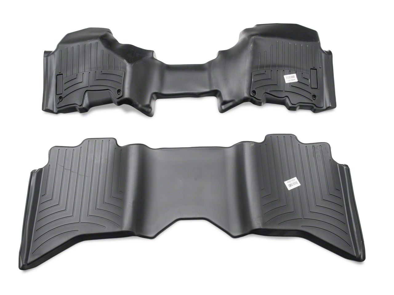Weathertech RAM DigitalFit Front & Rear Floor Liners Over The Hump