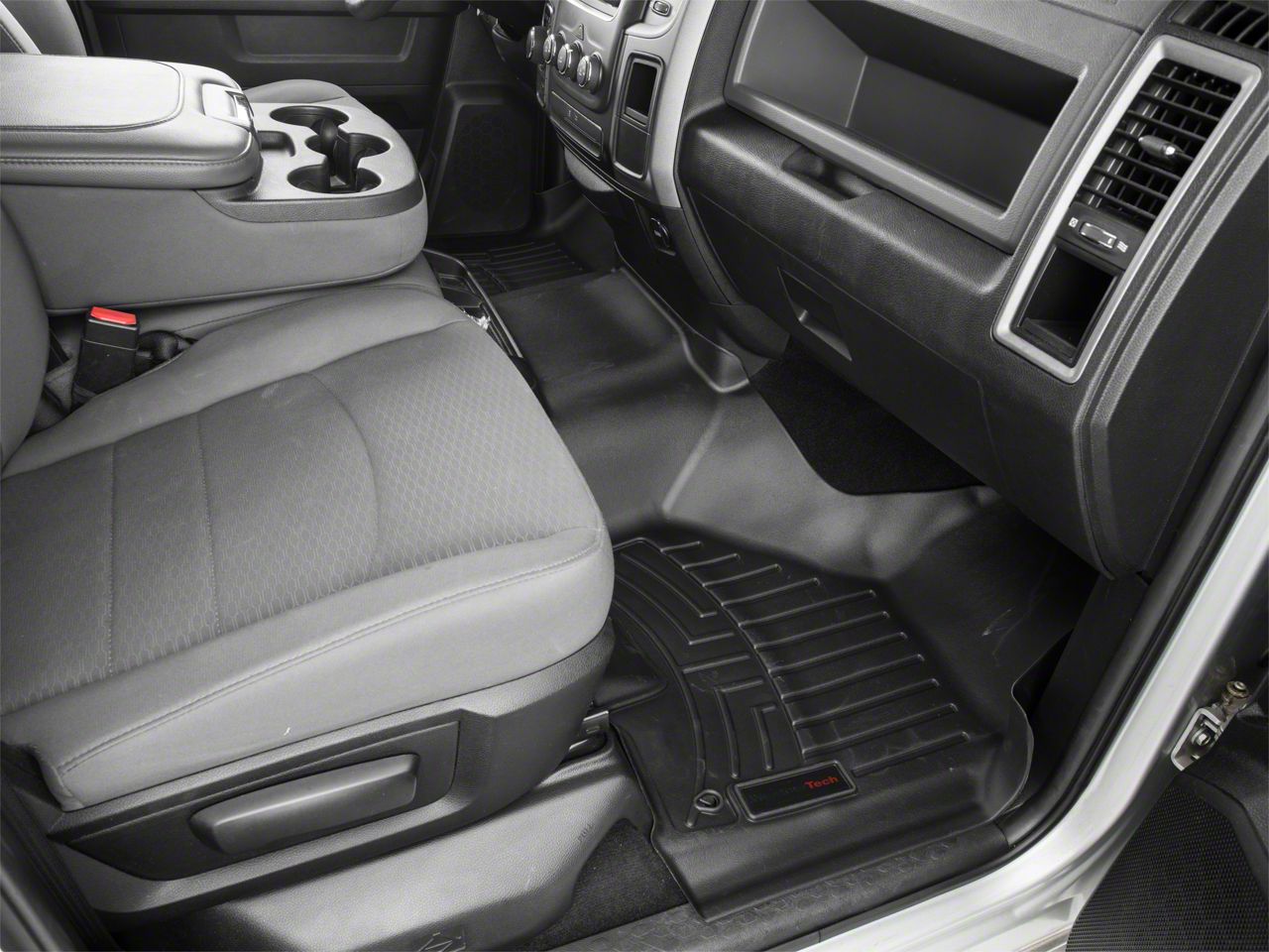 Weathertech RAM DigitalFit Front & Rear Floor Liners Over The Hump