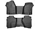 Weathertech DigitalFit Front Over the Hump and Rear Floor Liners; Black (14-18 Sierra 1500 Double Cab, Crew Cab)