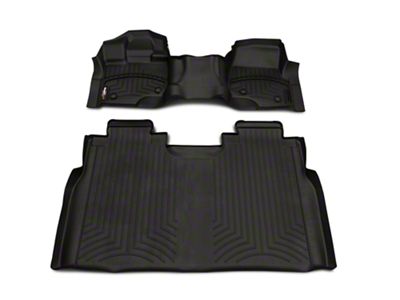 Weathertech DigitalFit Front Over the Hump and Rear Floor Liners; Black (15-24 F-150 SuperCrew)