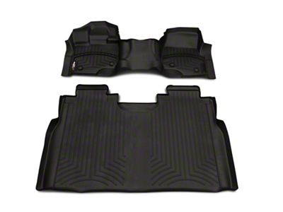 Weathertech DigitalFit Front Over the Hump and Rear Floor Liners; Black (15-25 F-150 SuperCrew)