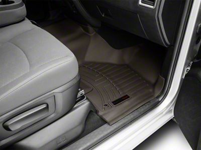 Weathertech DigitalFit Front Over the Hump and Rear Floor Liners; Cocoa (12-18 RAM 1500 Crew Cab)