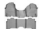 Weathertech DigitalFit Front Over the Hump and Rear Floor Liners; Gray (09-12 RAM 1500 Crew Cab)