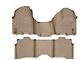 Weathertech DigitalFit Front Over the Hump and Rear Floor Liners; Tan (09-12 RAM 1500 Crew Cab)