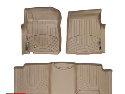 Weathertech DigitalFit Front and Rear Floor Liners; Tan (00-03 F-150 SuperCab)