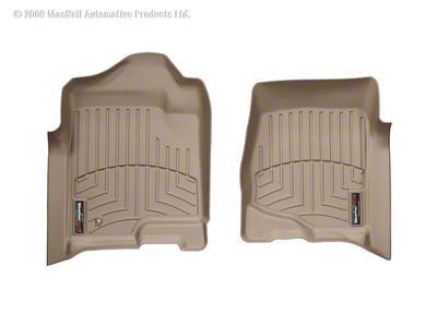 Weathertech DigitalFit Front and Rear Floor Liners; Tan (07-13 Silverado 1500 Extended Cab)