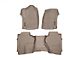 Weathertech DigitalFit Front and Rear Floor Liners; Tan (14-18 Sierra 1500 Double Cab w/o Floor Mounted Shifter)