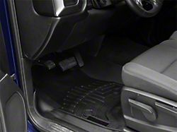 Weathertech DigitalFit Front and Rear Floor Liners with Underseat Coverage; Black (14-18 Silverado 1500 Crew Cab)