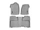 Weathertech DigitalFit Front and Rear Floor Liners with Underseat Coverage; Gray (14-18 Sierra 1500 Crew Cab)