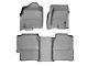 Weathertech DigitalFit Front and Rear Floor Liners with Underseat Coverage; Gray (99-06 Silverado 1500 Extended Cab)