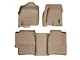 Weathertech DigitalFit Front and Rear Floor Liners with Underseat Coverage; Tan (99-06 Silverado 1500 Extended Cab)