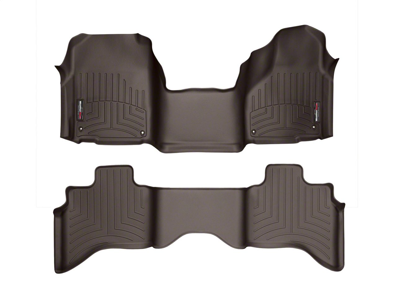 Weathertech RAM DigitalFit Front & Rear Floor Liners Over The Hump