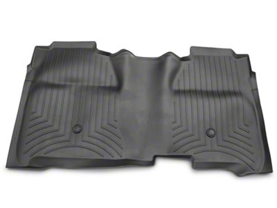 Weathertech DigitalFit Rear Floor Liner for Vinyl Floors; Black (14-18 Silverado 1500 Crew Cab)