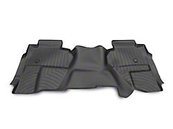 Weathertech DigitalFit Rear Floor Liner for Vinyl Floors; Black (14-18 Silverado 1500 Double Cab)