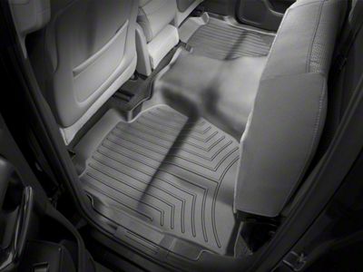 Weathertech DigitalFit Rear Floor Liner; Cocoa (14-18 Sierra 1500 Double Cab, Crew Cab)