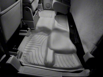 Weathertech DigitalFit Rear Floor Liner; Gray (07-13 Silverado 1500 Extended Cab, Crew Cab)
