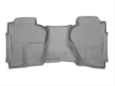 Weathertech DigitalFit Rear Floor Liner; Gray (14-18 Silverado 1500 Double Cab, Crew Cab)