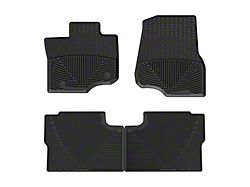Weathertech All-Weather Front and Rear Rubber Floor Mats; Black (21-26 F-150 SuperCrew w/ Rear Underseat Storage)