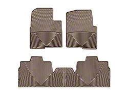 Weathertech All-Weather Front and Rear Rubber Floor Mats; Tan (09-10 F-150 SuperCab w/ Single Retention Hook)