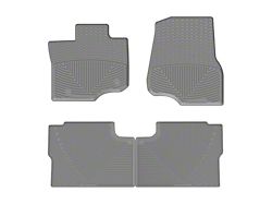 Weathertech All-Weather Front and Rear Rubber Floor Mats; Gray (21-26 F-150 SuperCrew w/ Rear Underseat Storage)