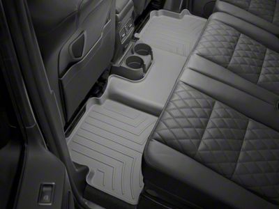 Weathertech Rear Floor Liner HP; Gray (15-25 F-150 SuperCrew w/ Front Bucket Seats & w/o Rear Underseat Storage)