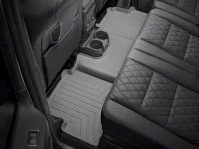 Weathertech Rear Floor Liner HP; Gray (15-24 F-150 SuperCrew w/ Front Bucket Seats & w/o Rear Underseat Storage)