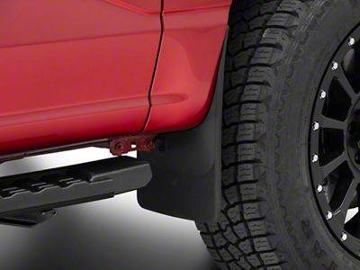 Weathertech No-Drill Mud Flaps; Front and Rear; Black (21-24 F-150, Excluding Raptor)