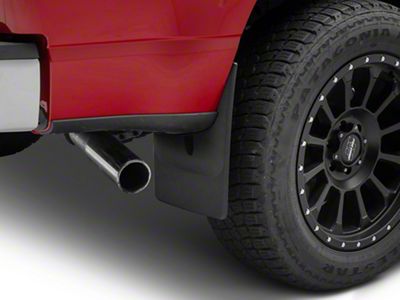 Weathertech No-Drill Mud Flaps; Rear; Black (21-25 F-150, Excluding Raptor)