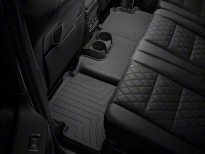 Weathertech Rear Floor Liner HP; Black (15-25 F-150 SuperCab w/ Front Bench Seat)