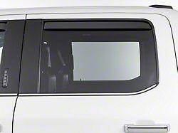 Weathertech Side Window Deflectors; Rear; Matte Black (15-26 F-150 SuperCrew)