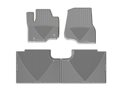 Weathertech All-Weather Front and Rear Rubber Floor Mats; Gray (17-25 F-250 Super Duty SuperCab)