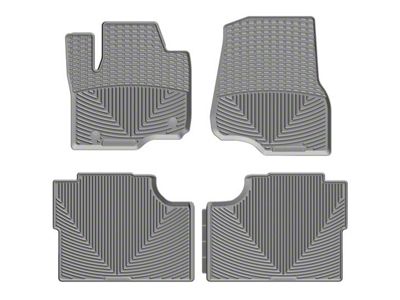Weathertech All-Weather Front and Rear Rubber Floor Mats; Gray (17-25 F-250 Super Duty SuperCrew)