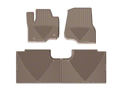 Weathertech All-Weather Front and Rear Rubber Floor Mats; Tan (17-25 F-250 Super Duty SuperCab)