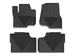 Weathertech All-Weather Front and Rear Rubber Floor Mats; Black (17-26 F-250 Super Duty SuperCrew)
