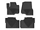 Weathertech All-Weather Front and Rear Rubber Floor Mats; Black (17-24 F-250 Super Duty SuperCrew)