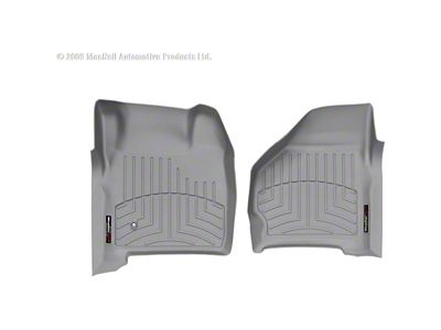 Weathertech DigitalFit Front Floor Liners; Gray (99-07 F-250 Super Duty w/o Floor Mounted Shifter)